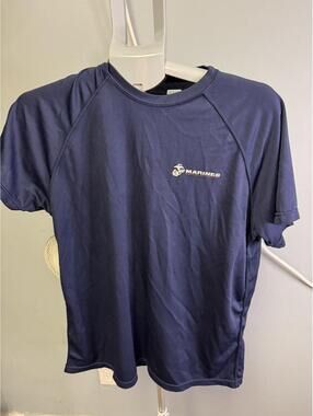 USMC Marines Navy Performance T-Shirt Size L Made in USA
